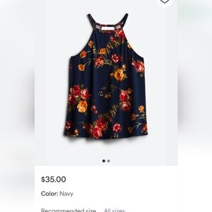 NWOT nine britton sz M halter floral